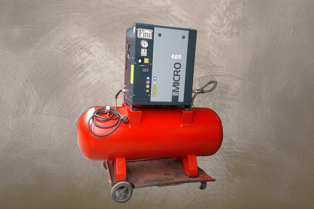 Compresor de tornillo para trabajo continuo