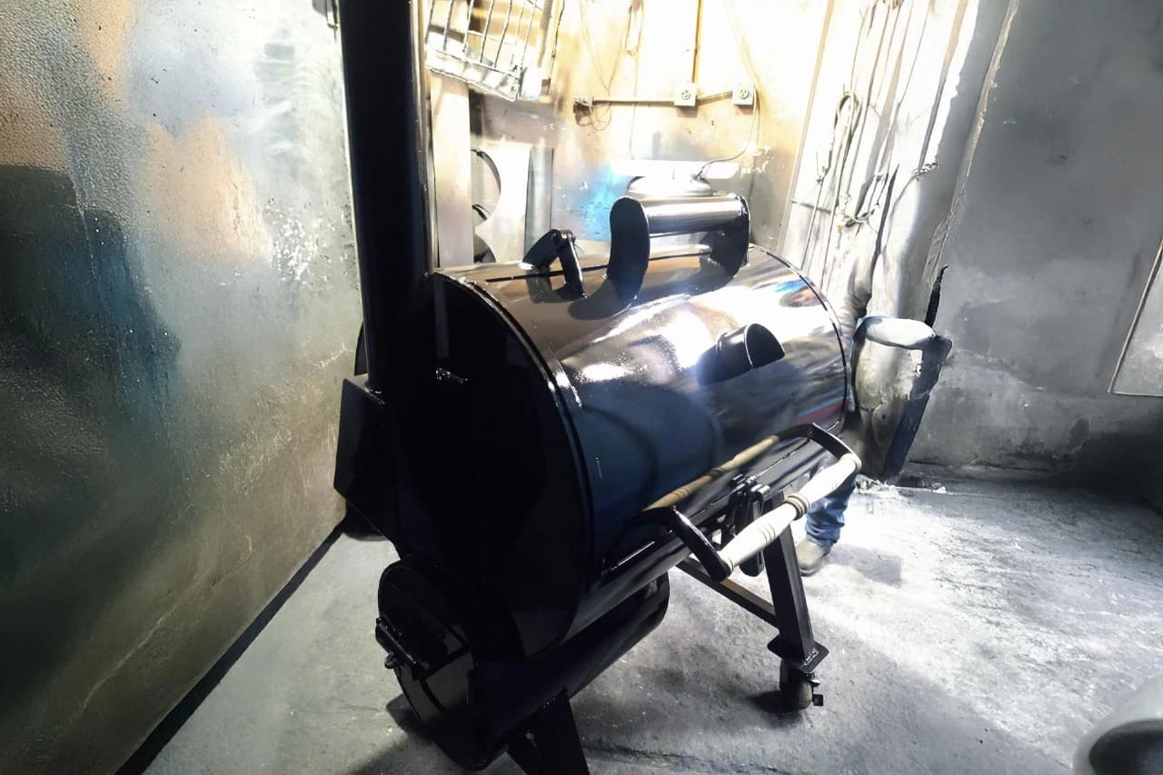 Horno asador metálico horizontal para uso comercial